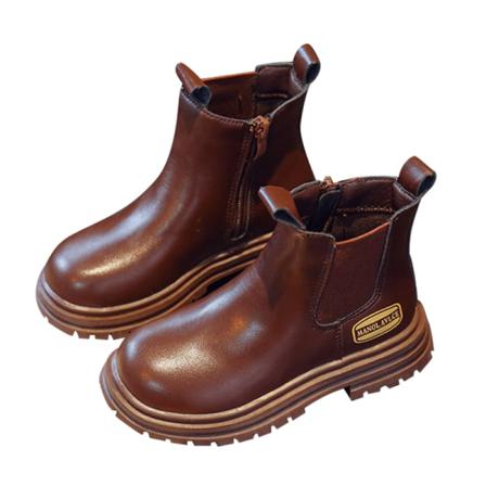 Barn Elastiska Chelsea Boots Vattentät Sido Dragkedja Ankel Boot