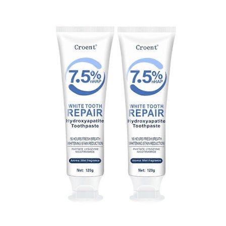 1-3X 7,5% Hydroxyapatit Tandkräm, Fluoridfri Hydroxyapatit Tandkräm Vänlig mot Känsliga Tänder Whitening Tandkräm för Män & Kvinnor