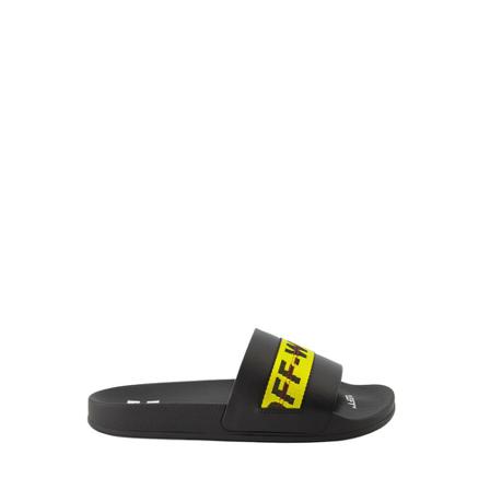 Off White, Sliders Zwart, Heren, Maat:39 EU