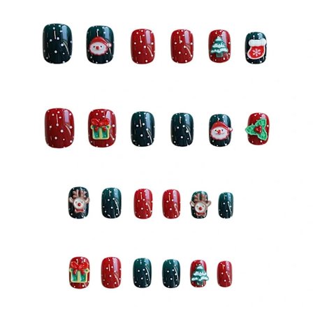 Glad Jul Løsnegler 24-pakning med julemønster Snøfnugg Z-460 God Jul Limstil