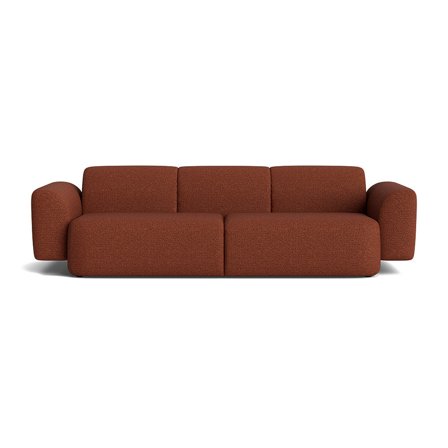 Sunday 3 personers sofa - Raisa Kobber - 290x102x76 - Sofa, 3 personers sofa