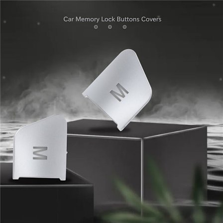 12 stk. bil dør sete minne lås knapp deksler klistremerker for Cla/Gla/////Ml/a/B/E