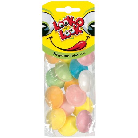 Look-O-Look Flying Saucers Jauhetäytteinen Makeinen