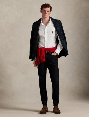 Polo Ralph Lauren Custom Fit Polo Bear Poplin Shirt - White - 45.5