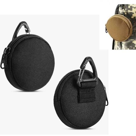 Myntpung - Liten nøkkelring - Lommebok - Profesjonell veske med tilbehør for militærvesker - Liten myntpung - Myntpung - Liten myntpung -