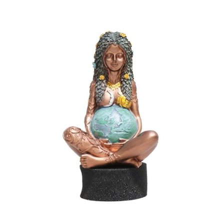 Millennial Gaia Staty Jord Moder Gudinna Tes Fiti Natur Plakett Av Oberon Zell För