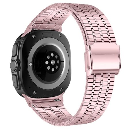 Galaxy Watch 8 46/44/40 mm Armband Rostfritt Stål Rosa