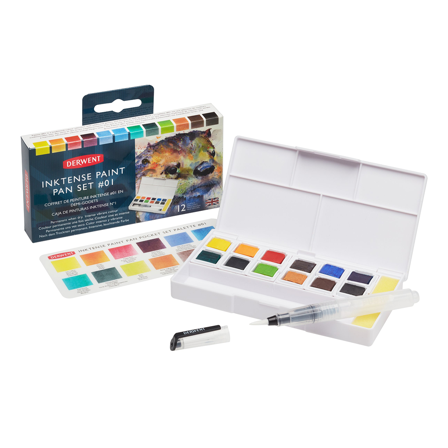 Inktense Watercolour 12 Half pans