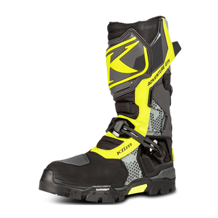 Stivali Moto Klim Adventure GTX Grigio/Fluo 41