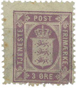 Danmark 1875 - Tjenestemærke AFA 4 - Postfrisk