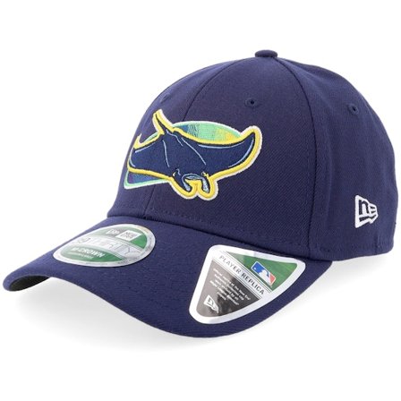 New Era - MLB Blå flexfit Keps - Tampa Bay Rays MLB Player Replica M-Crown 39THIRTY Dark Royal Flexfit @ Hatstore