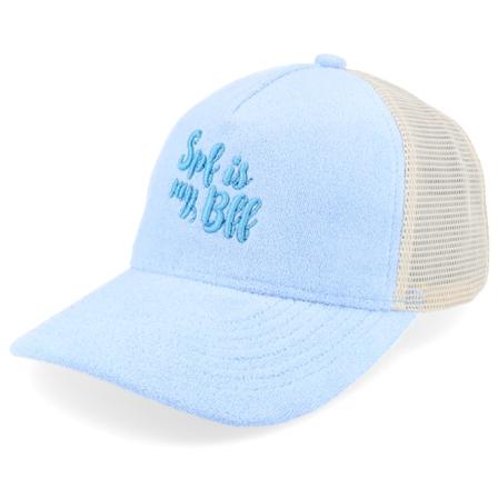 Abducted - Blu trucker Cappellino - Spf Is My Bff Terry Light Blue A-frame Trucker @ Hatstore