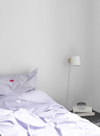 Rise vegglampe m/ledning - hvit