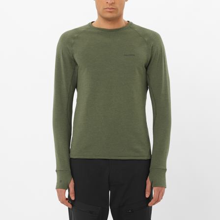 Salomon - Drugie warstwy (termiczne) Odzież Sntial Lightwarm Cn M - Grape Leaf