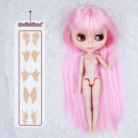 Neo Blyth Doll Customized NBL Shiny Face, 1/6 OB24 BJD Blyth Doll Custom Blyth Dolls for Girl, Present för Collection NBL09 HNBL03