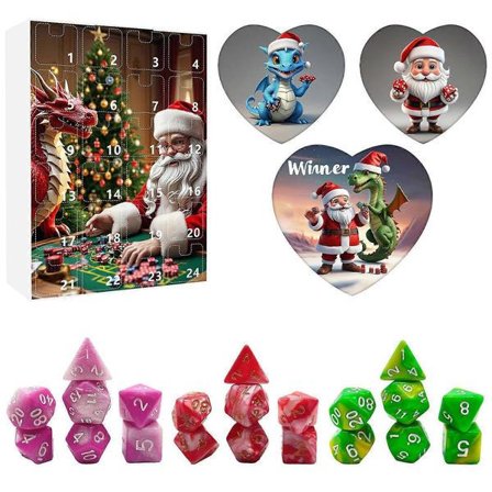 Jule Nedtællingskalender Blind Box Terninger Blind Box Mini Farvede Terninger Juledekorationer