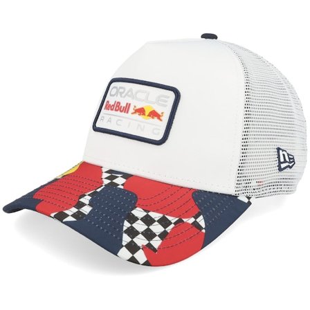 New Era - Motor Blauw trucker Cap - Red Bull Racing F1 25 Abstract E-frame White Trucker @ Hatstore