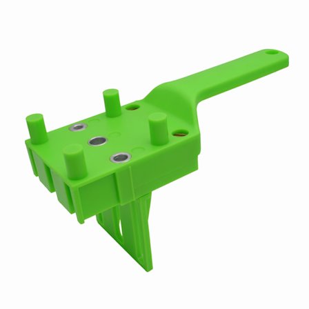 Verktøy for boring av dowel-hull i tre, håndholdt boreguide for til