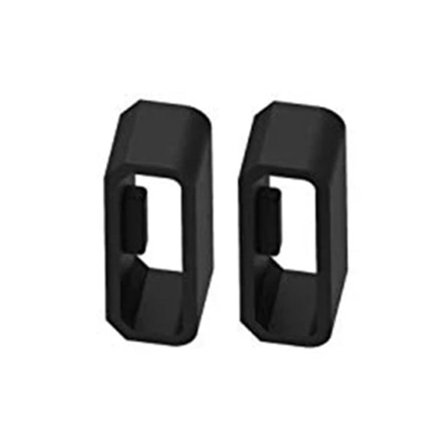 Hopeup 2st Watch Hållerringar Mjuk ersättningssilikon 22mm/26mm Watchband Keeper Hoop Loop Holder För Garmin Fenix 3/5x/5x Plus/6 Svart 22mm