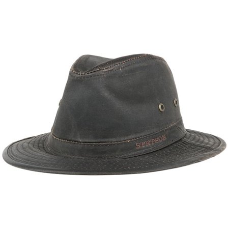 Stetson - "Redes " fedora Chapéu - Ava Co/Pe Brown Fedora @ Hatstore