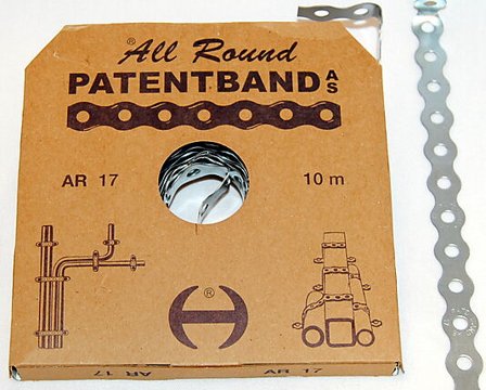 CHRISTIANIA BYGGTEKNIKK PATENTBAND AR17MMX10M ELFORSINKET. 1017