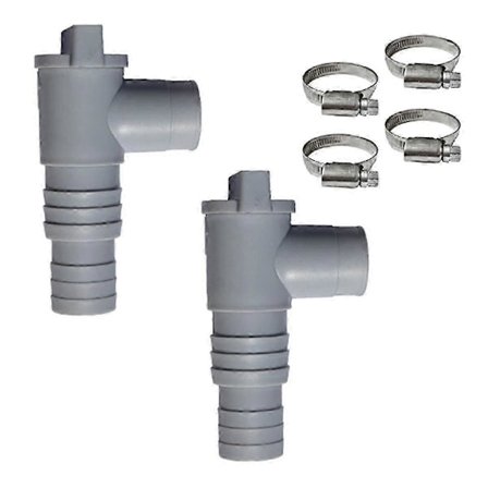 PVC Pool Slange Adapter 32mm Pool On/Off Stempelventil Lækagesikker Forseglet Udskiftning til Udendørs Udstyr [DB]