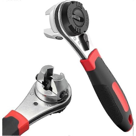 6-22mm Justerbar Skralle Skiftenøkkel Universal Fastnøkkel Metrisk SAE Verktøy, 100% Ny