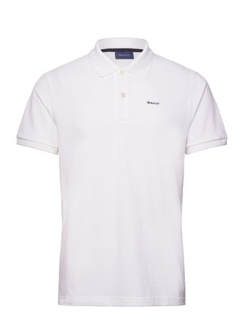 Md. Ss Pique Rugger Polos Short-sleeved Hvit GANT*Betinget Tilbud