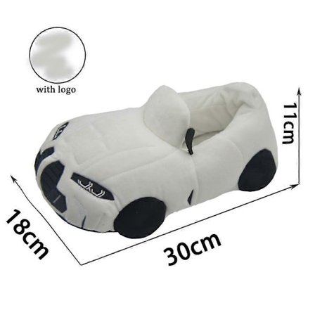 Highland Cow 12 Farger Bil Plysj Topplapper Morsomme Kjøretøyformet Utstoppede Sko Kvinner Menn Jul Innendørs Hus Topplapper