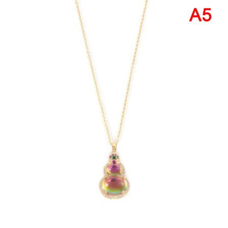 Älg Zirkon Hänge Halsband Rostfritt Stål Kedja Djur Koppar