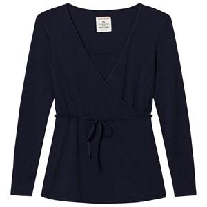 Mom2Mom Navy Wrap Top S - Maternity tops - S - Navy