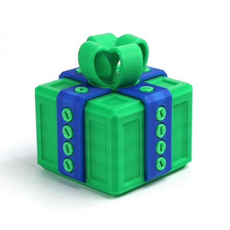 25-26 Irriterende Gaveeske med Skruer, Irriterende Gaveeske med Vrilager, 3D-Printet Spøk Skrueeske Gave til Barn Voksne