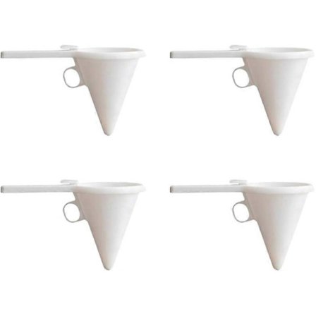 4 kpl Pannukakkutaikinan annostelija, kätevä tee-se-itse suklaa- ja karkkitaikinan suppilomuotti kuppikakkujen, vohveleiden ja kakkujen leivontaan