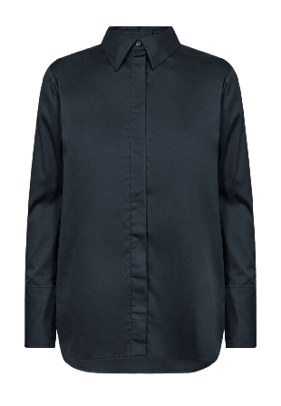 Leveté Room LR-Isla Solid 7 Shirt Skjortor Dam Blå S