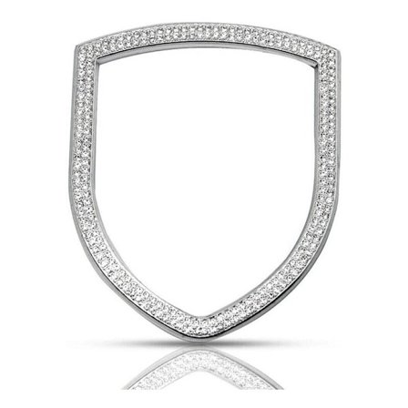 Til- 911 Interiør Rat Logo Cover Trim Dekorative Stickers (Sølv)