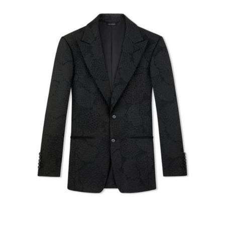 Tom Ford, Formal Blazers Zwart, Heren, Maat:L