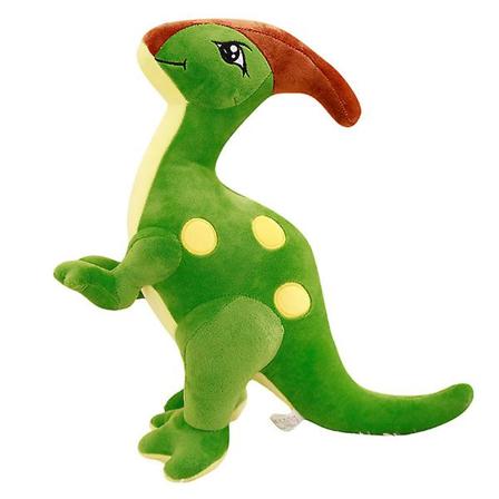 Barnens Stoppade Parasaurolophus Dock Dinosaur Plysch Leksak Heminredning (grön)Grön55x30 cm Green 55x30 cm