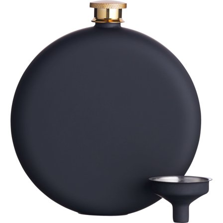 BarCraft Lommelerke Svart Matt Rustfritt Stål 350 ml