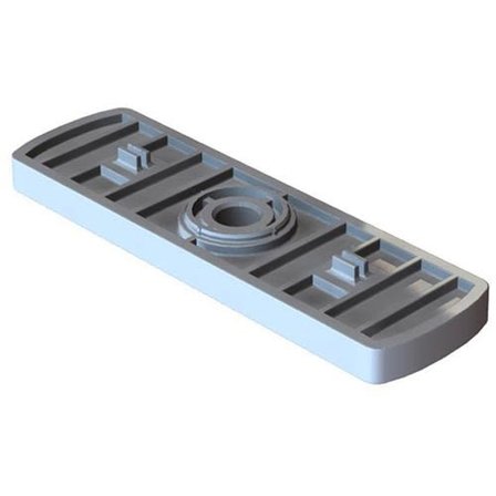 Purus 3810599 Distansplatta till Purusklämman Flexi, 40 c/c, vit, Installation