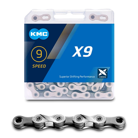 Ketting KMC 9-s X9 Zilver/Grijs Grijs