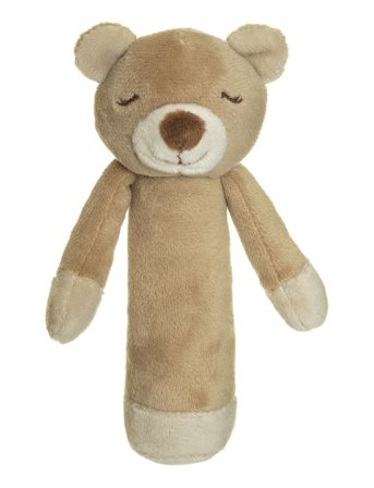 Teddykompaniet Diinglisar, Teddybear, Rattle - Beige - H:14CM