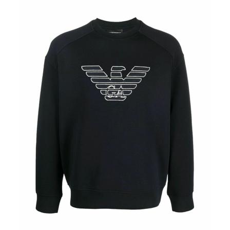 Emporio Armani Sweatshirts , Blauw , Heren , Maat: 3XL