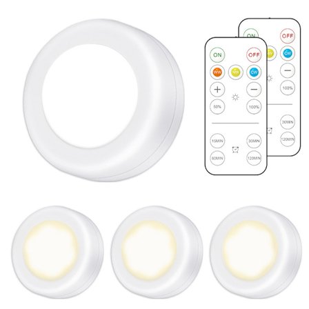 LED-spotlight 6-pack med 2 fjärrkontroller
