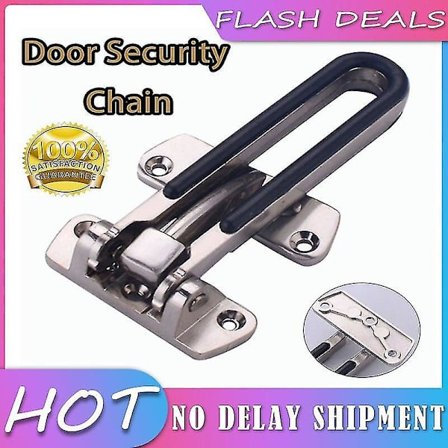 Metal Hasp Latch Dørlås Vindue Tyverisikring Kæde Lås