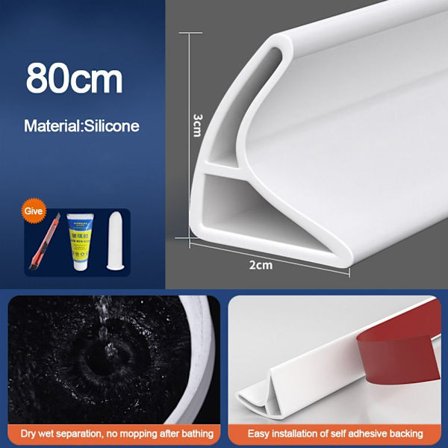 60-250cm Vandprop Vandtilbageholdelsesstrimmel A-80CM