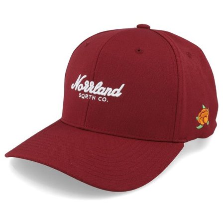 SQRTN - Röd adjustable Keps - Tgn Script 120 Cap Maroon Adjustable @ Hatstore