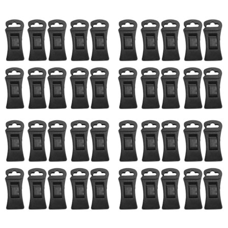 40 stk. plastikklemmer skridsikre tøjklemmer sokker vasketøjsklemmer med hængekroge til vaskemaskine tørretumbler