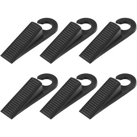 6 kpl mustaa oviaukon kiilaa, liukumaton oviaukon kiila, äänetön ovi