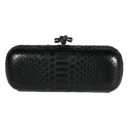 Bottega Veneta Vintage Pre-owned Clutches Sort, Dame Vintage Tasker, Størrelse: ONE Size