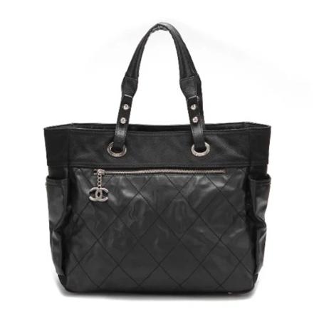 Chanel Vintage Pre-owned Tote Tas , Zwart , Dames , Maat: ONE Size Vintage Tassen